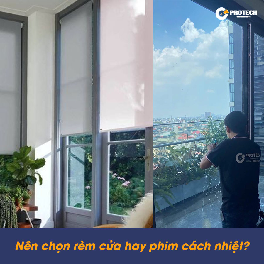 Nên chọn rèm cửa hay phim cách nhiệt